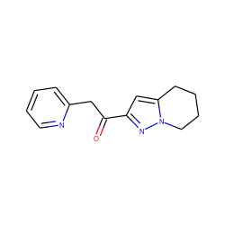 O=C(Cc1ccccn1)c1cc2n(n1)CCCC2 ZINC000096911173