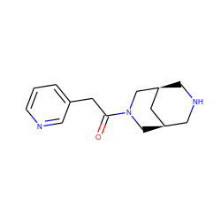 O=C(Cc1cccnc1)N1C[C@@H]2CNC[C@@H](C2)C1 ZINC000103257353