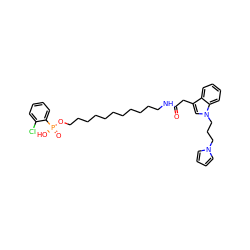 O=C(Cc1cn(CCCn2cccc2)c2ccccc12)NCCCCCCCCCCCO[P@](=O)(O)c1ccccc1Cl ZINC000027654774