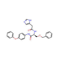 O=C(Cc1cnc[nH]1)N[C@@H](COCc1ccccc1)C(=O)Nc1ccc(Oc2ccccc2)cc1 ZINC000084616257