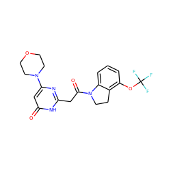 O=C(Cc1nc(N2CCOCC2)cc(=O)[nH]1)N1CCc2c(OC(F)(F)F)cccc21 ZINC000103262531