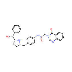 O=C(Cn1cnc2ccccc2c1=O)Nc1ccc(C[C@@H]2CC[C@H]([C@H](O)c3ccccc3)N2)cc1 ZINC000139916421