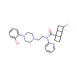 O=C(N(CCN1CCN(c2ccccc2O)CC1)c1ccccn1)C12C3C4C1C1C2C3C41I ZINC000071296654