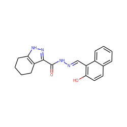 O=C(N/N=C/c1c(O)ccc2ccccc12)c1n[nH]c2c1CCCC2 ZINC000000186385