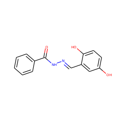 O=C(N/N=C/c1cc(O)ccc1O)c1ccccc1 ZINC000028565593