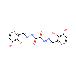 O=C(N/N=C/c1cccc(O)c1O)C(=O)N/N=C/c1cccc(O)c1O ZINC000064553468