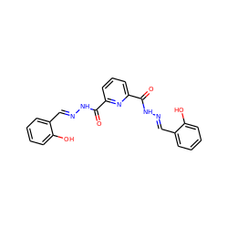 O=C(N/N=C/c1ccccc1O)c1cccc(C(=O)N/N=C/c2ccccc2O)n1 ZINC000001225898