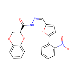 O=C(N/N=C\c1ccc(-c2ccccc2[N+](=O)[O-])o1)[C@@H]1COc2ccccc2O1 ZINC000004498804