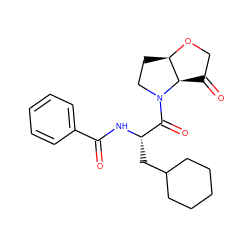 O=C(N[C@@H](CC1CCCCC1)C(=O)N1CC[C@H]2OCC(=O)[C@H]21)c1ccccc1 ZINC000096174256