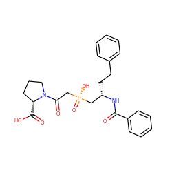 O=C(N[C@@H](CCc1ccccc1)C[P@](=O)(O)CC(=O)N1CCC[C@H]1C(=O)O)c1ccccc1 ZINC000095580460