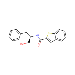 O=C(N[C@@H](CO)Cc1ccccc1)c1cc2ccccc2s1 ZINC000049069622