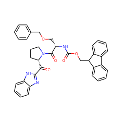 O=C(N[C@@H](COCc1ccccc1)C(=O)N1CCC[C@H]1C(=O)c1nc2ccccc2[nH]1)OCC1c2ccccc2-c2ccccc21 ZINC000064528349