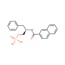 O=C(N[C@@H](COP(=O)(O)O)Cc1ccccc1)c1ccc2ccccc2c1 ZINC000036424507