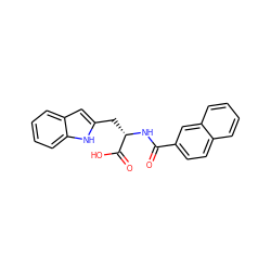 O=C(N[C@@H](Cc1cc2ccccc2[nH]1)C(=O)O)c1ccc2ccccc2c1 ZINC000299828511