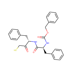 O=C(N[C@@H](Cc1ccccc1)C(=O)N[C@@H](Cc1ccccc1)C(=O)CS)OCc1ccccc1 ZINC000013475889