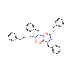 O=C(N[C@@H](Cc1ccccc1)C(=O)N[C@@H](Cc1ccccc1)C(=O)CSCCc1ccccc1)OCc1ccccc1 ZINC000026752875