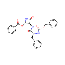 O=C(N[C@@H](Cc1ccccc1)C(=O)N[C@@H]1C(=O)N[C@H]1OC(=O)c1ccccc1)OCc1ccccc1 ZINC000013486964