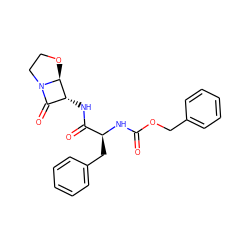 O=C(N[C@@H](Cc1ccccc1)C(=O)N[C@@H]1C(=O)N2CCO[C@@H]12)OCc1ccccc1 ZINC000003959966