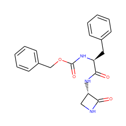 O=C(N[C@@H](Cc1ccccc1)C(=O)N[C@H]1CNC1=O)OCc1ccccc1 ZINC000013486962