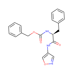 O=C(N[C@@H](Cc1ccccc1)C(=O)Nc1cnoc1)OCc1ccccc1 ZINC000749641267