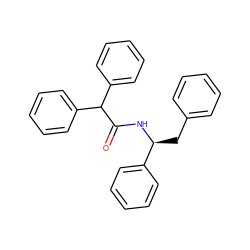 O=C(N[C@@H](Cc1ccccc1)c1ccccc1)C(c1ccccc1)c1ccccc1 ZINC000013741222