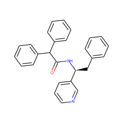 O=C(N[C@@H](Cc1ccccc1)c1cccnc1)C(c1ccccc1)c1ccccc1 ZINC000013741256