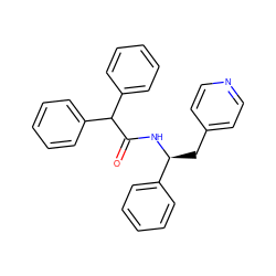 O=C(N[C@@H](Cc1ccncc1)c1ccccc1)C(c1ccccc1)c1ccccc1 ZINC000013741252