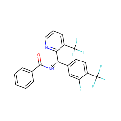 O=C(N[C@@H](c1ccc(C(F)(F)F)c(F)c1)c1ncccc1C(F)(F)F)c1ccccc1 ZINC000206262826