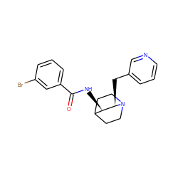 O=C(N[C@@H]1C2CCN(CC2)[C@@H]1Cc1cccnc1)c1cccc(Br)c1 ZINC000028525039