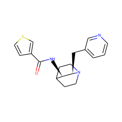 O=C(N[C@@H]1C2CCN(CC2)[C@@H]1Cc1cccnc1)c1ccsc1 ZINC000028522696