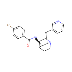 O=C(N[C@@H]1C2CCN(CC2)[C@H]1Cc1cccnc1)c1ccc(Br)cc1 ZINC000038268244