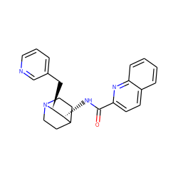 O=C(N[C@@H]1C2CCN(CC2)[C@H]1Cc1cccnc1)c1ccc2ccccc2n1 ZINC000095574009