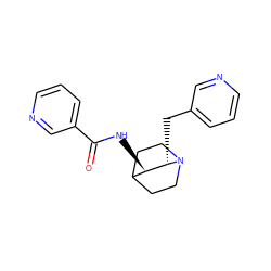 O=C(N[C@@H]1C2CCN(CC2)[C@H]1Cc1cccnc1)c1cccnc1 ZINC000095571752