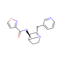 O=C(N[C@@H]1C2CCN(CC2)[C@H]1Cc1cccnc1)c1ccon1 ZINC000095578047