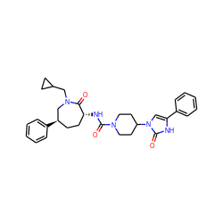 O=C(N[C@@H]1CC[C@@H](c2ccccc2)CN(CC2CC2)C1=O)N1CCC(n2cc(-c3ccccc3)[nH]c2=O)CC1 ZINC000028824312