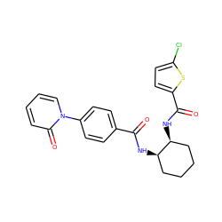 O=C(N[C@@H]1CCCC[C@@H]1NC(=O)c1ccc(Cl)s1)c1ccc(-n2ccccc2=O)cc1 ZINC000028822843