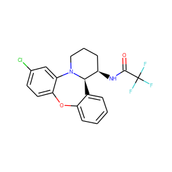 O=C(N[C@@H]1CCCN2c3cc(Cl)ccc3Oc3ccccc3[C@H]12)C(F)(F)F ZINC000029037441