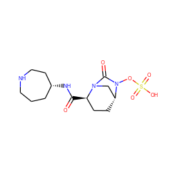 O=C(N[C@@H]1CCCNCC1)[C@@H]1CC[C@@H]2CN1C(=O)N2OS(=O)(=O)O ZINC000096168569
