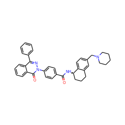 O=C(N[C@@H]1CCCc2cc(CN3CCCCC3)ccc21)c1ccc(-n2nc(-c3ccccc3)c3ccccc3c2=O)cc1 ZINC000072123578