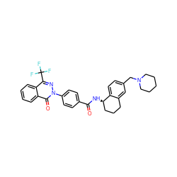 O=C(N[C@@H]1CCCc2cc(CN3CCCCC3)ccc21)c1ccc(-n2nc(C(F)(F)F)c3ccccc3c2=O)cc1 ZINC000072127862