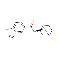 O=C(N[C@@H]1CN2CCC1CC2)c1cc2ccoc2cn1 ZINC000038921400
