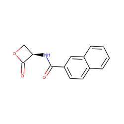 O=C(N[C@@H]1COC1=O)c1ccc2ccccc2c1 ZINC000058638753