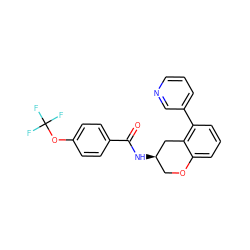 O=C(N[C@@H]1COc2cccc(-c3cccnc3)c2C1)c1ccc(OC(F)(F)F)cc1 ZINC000084672426