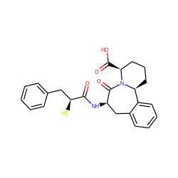 O=C(N[C@@H]1Cc2ccccc2[C@@H]2CCC[C@H](C(=O)O)N2C1=O)[C@@H](S)Cc1ccccc1 ZINC000001555087