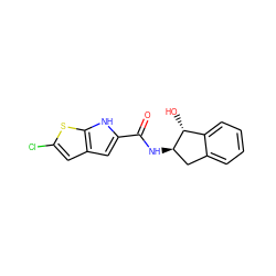 O=C(N[C@@H]1Cc2ccccc2[C@H]1O)c1cc2cc(Cl)sc2[nH]1 ZINC000034855089