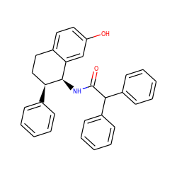 O=C(N[C@@H]1c2cc(O)ccc2CC[C@@H]1c1ccccc1)C(c1ccccc1)c1ccccc1 ZINC000013755676