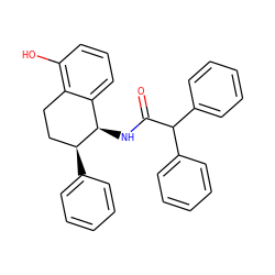 O=C(N[C@@H]1c2cccc(O)c2CC[C@@H]1c1ccccc1)C(c1ccccc1)c1ccccc1 ZINC000013755667
