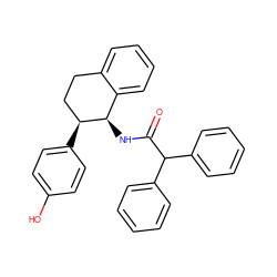 O=C(N[C@@H]1c2ccccc2CC[C@@H]1c1ccc(O)cc1)C(c1ccccc1)c1ccccc1 ZINC000013755660