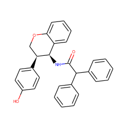 O=C(N[C@@H]1c2ccccc2OC[C@@H]1c1ccc(O)cc1)C(c1ccccc1)c1ccccc1 ZINC000013755696