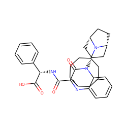 O=C(N[C@H](C(=O)O)c1ccccc1)c1nc2ccccc2n([C@@H]2C[C@@H]3CC[C@H](C2)N3C2CCCCCCC2)c1=O ZINC000114709766